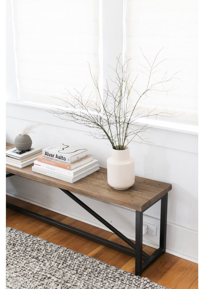 Rustic Sierra Bench - Brown