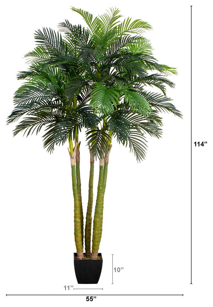 9.5ft. Giant Five Stalk Artificial Areca Palm Tree