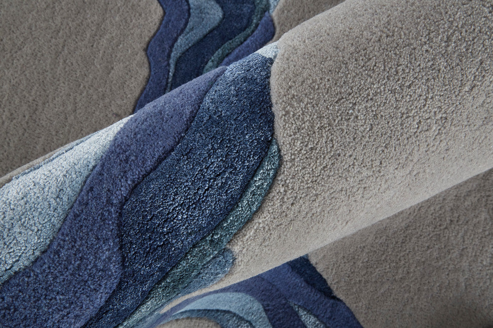 Weave & Wander Arwyn Modern Wool Rug, 8'x10'
