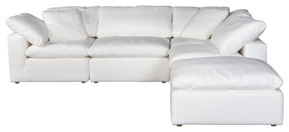 First of A Kind Terra Condo Dream Modular Sectional Livesmart Fabric Cream