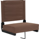 Grandstand Comfort Seats by Flash with Ultra-Padded Seat, Brown