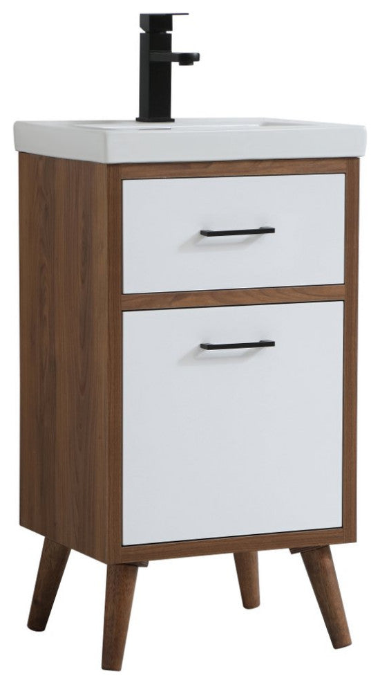 Beatrice 18" Bathroom Vanity, Matte White