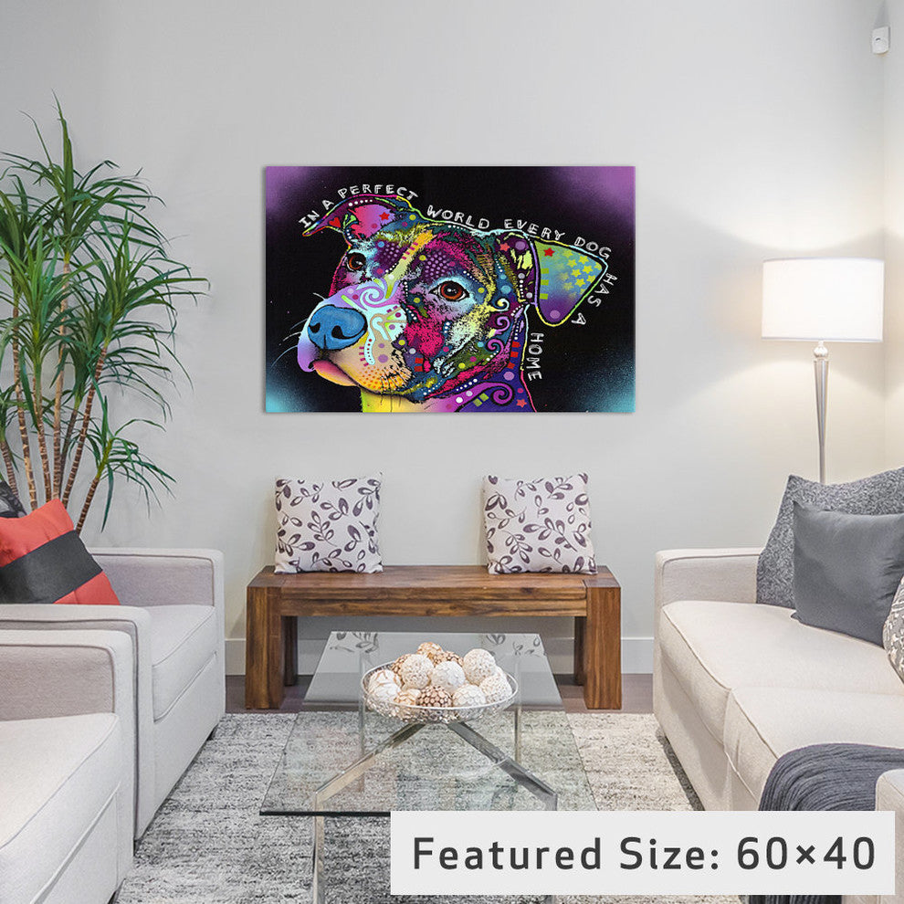 "In A Perfect World" Wrapped Canvas Art Print, 26x18x1.5