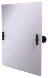 Frameless Rectangular Beveled Edge Tilt Mirror, Oil Rubbed Bronze