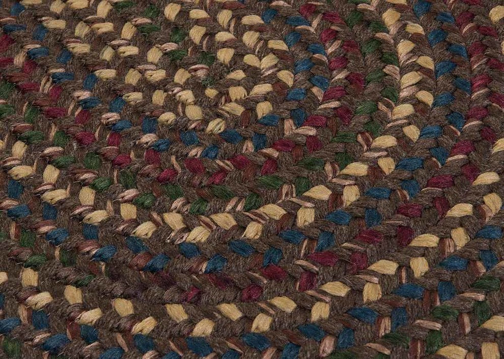 Colonial Mills Midnight MN37 Java Traditional Area Rug, Round 12'x12'