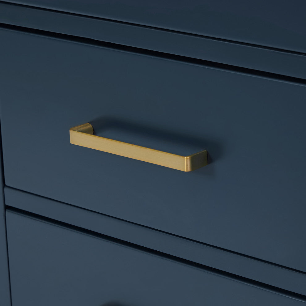 Ariel Cambridge 60" Double Oval Sinks Vanity, Carrara Quartz