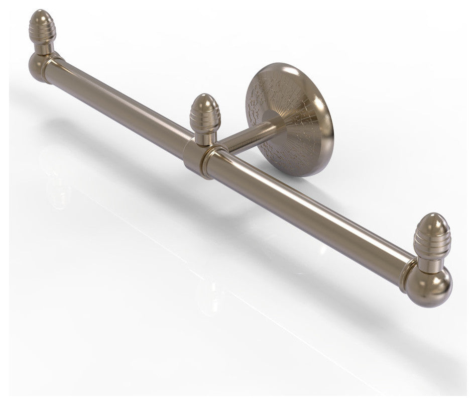 Monte Carlo 2 Arm Guest Towel Holder, Antique Pewter