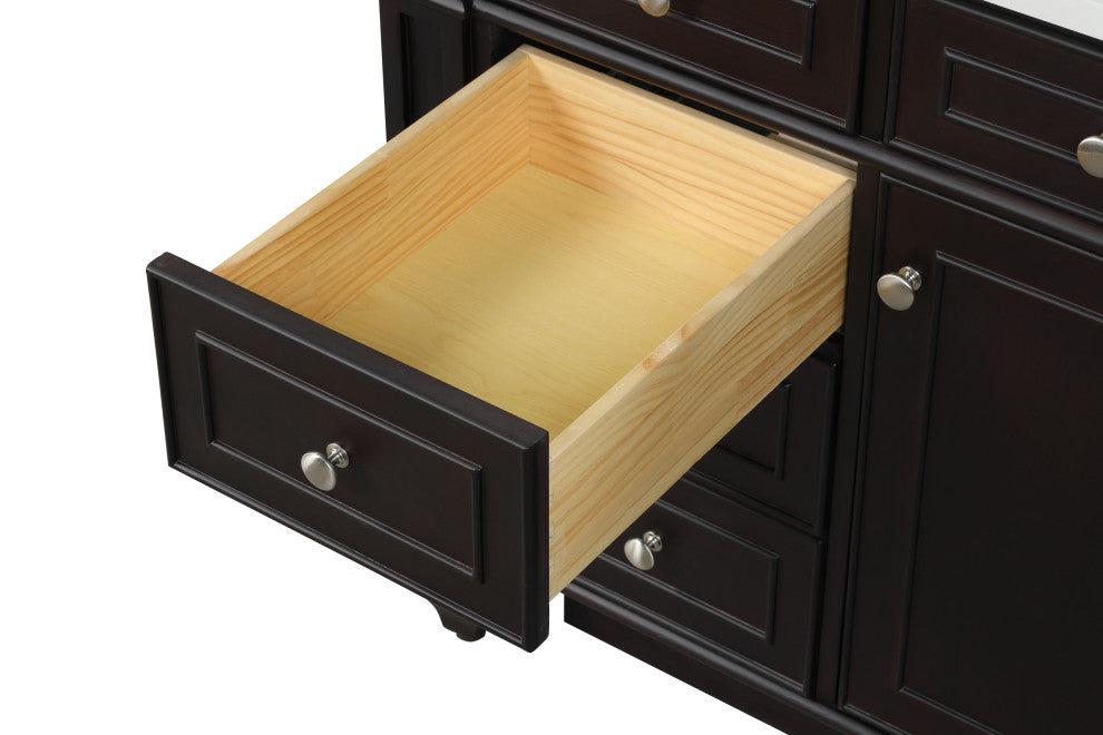 Winston 72" Double Vanity, Espresso
