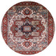 Ahgly Company Indoor Round Mid-Century Modern Area Rugs, 5' Round