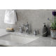 Two-Handle 3-Hole Deck Mount Widespread Bathroom Faucet With Drain, Chrome