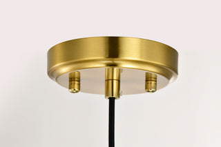 Carson 1-Light Gold Metal Cone Hanging Kitchen Pendant Light