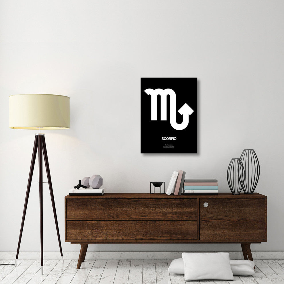 "Scorpio Zodiac Sign White" Fine Art Print
