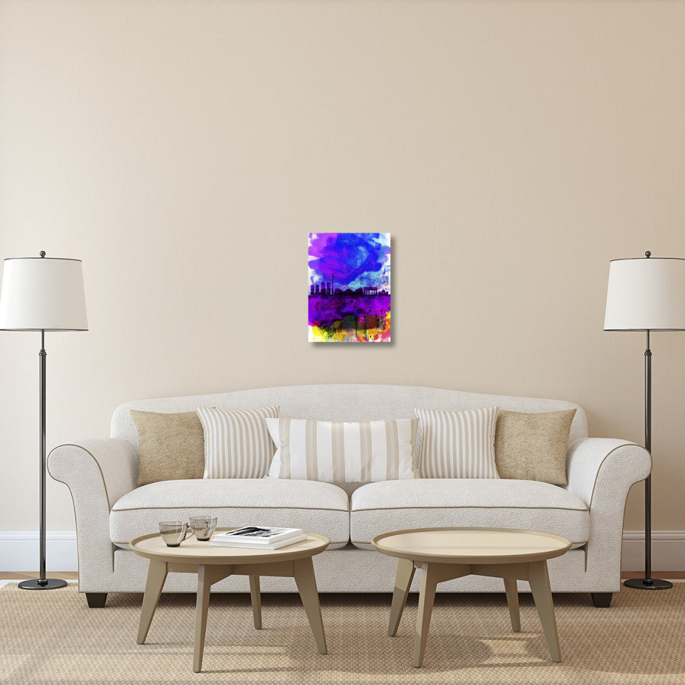 "Berlin Watercolor Skyline" Fine Art Print