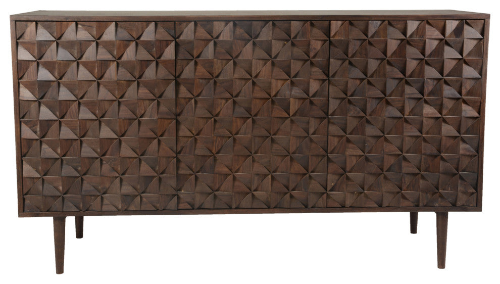First of A Kind Pablo 3 Door Sideboard Brown