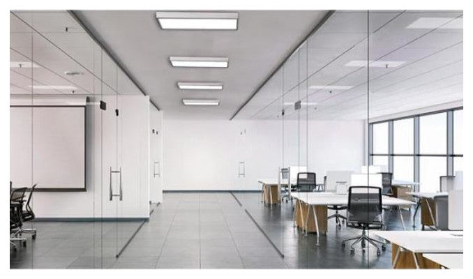 Integrated LED Dimmable Drop Flat Panel White Troffer With Frames, 2-Pack, 2x2