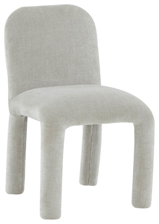 Georgia Chenille Dining Chair, Light Gray