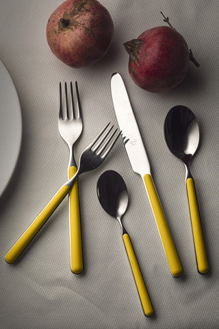 Fantasia Flatware, Yellow, 5-Piece Set