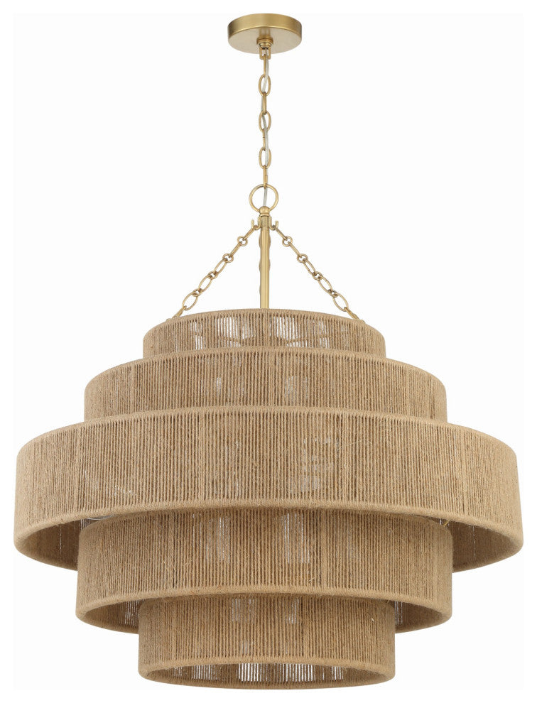 Crystorama Lighting Group SHY-10909 Shyla 20 Light 32"W Drum - Soft Gold