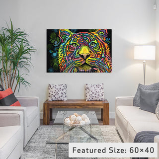 "Tiger" Wrapped Canvas Art Print, 18x12x1.5