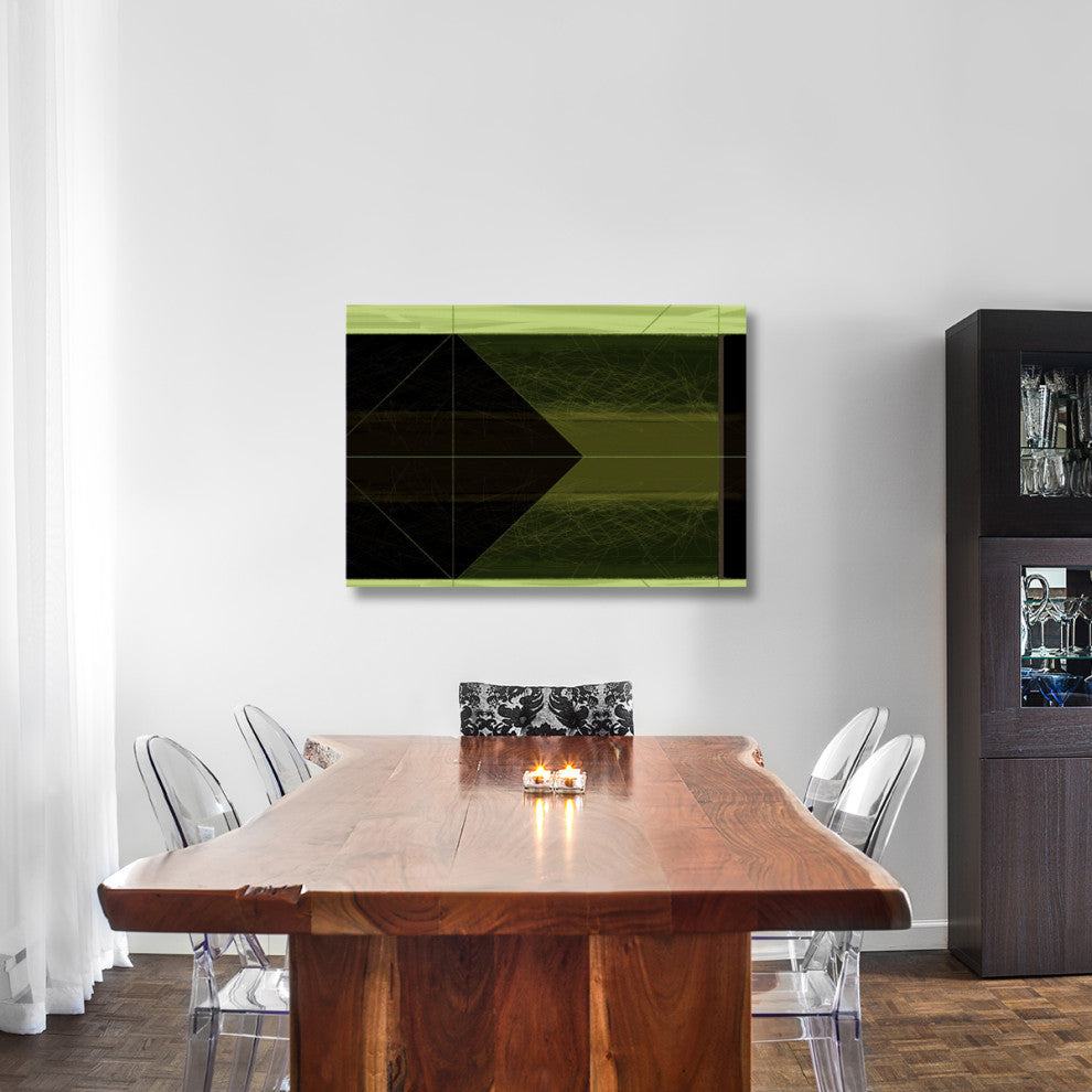 "Abstract Green Cone" Fine Art Print