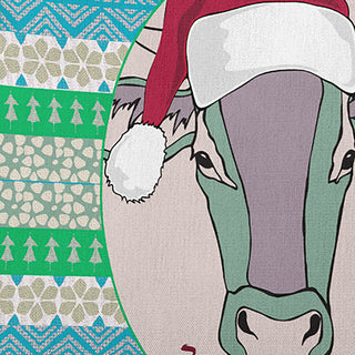 Mooy Christmas Accent Pillow, Pale Pink, 18"x18"