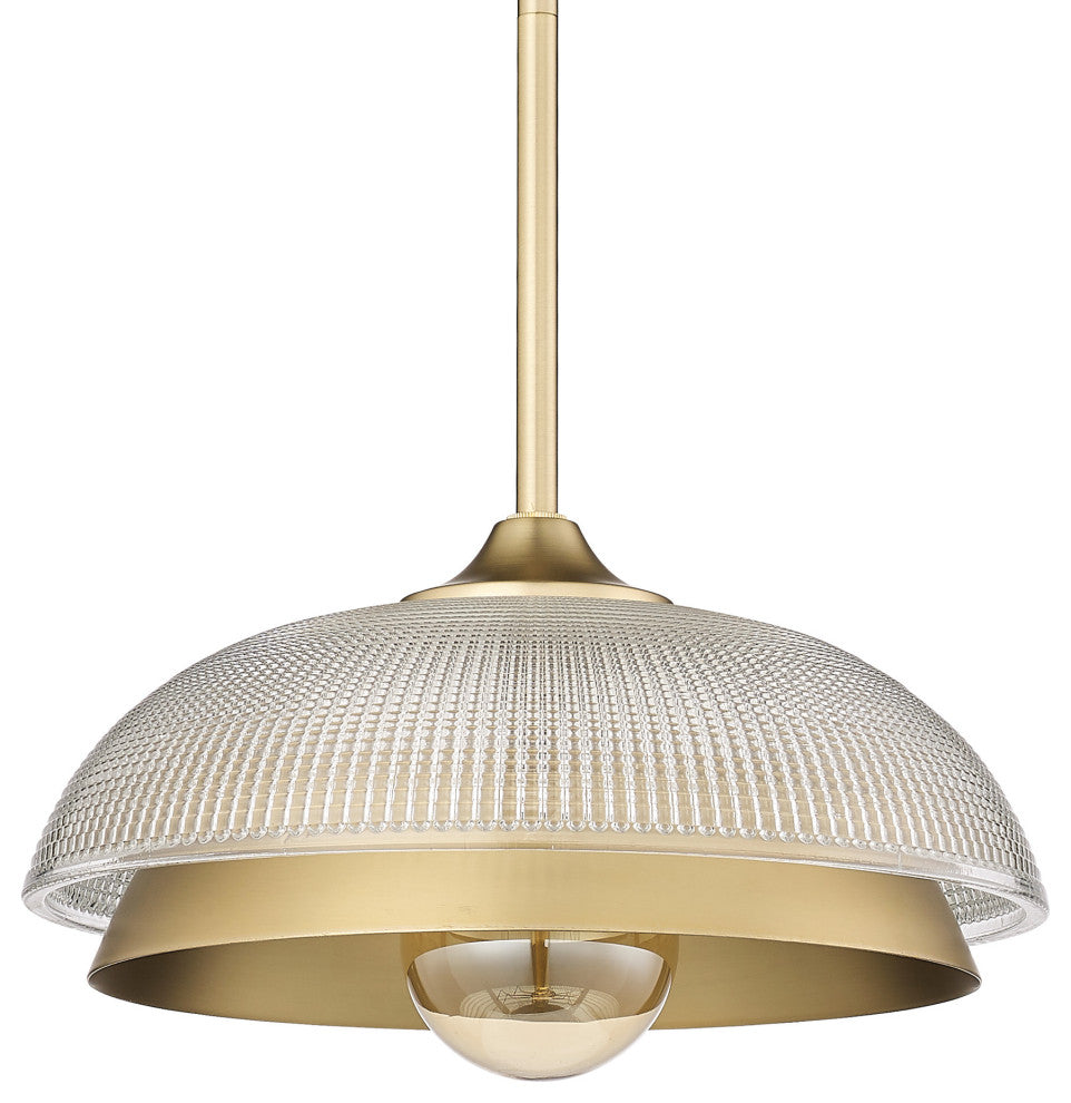 Golden Lighting 0309-M1L RPG Crawford 12"W Pendant - Brushed Champagne Bronze