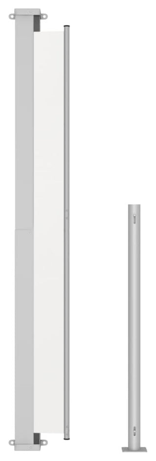 vidaXL Retractable Side Awning Folding Privacy Screen Outdoor Divider Wall Black