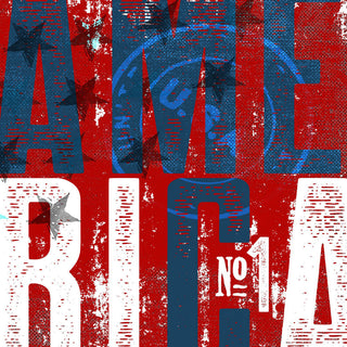 Marmont Hill, "America No.1" by Rick Martin Painting on Wrapped Canvas, 32x32