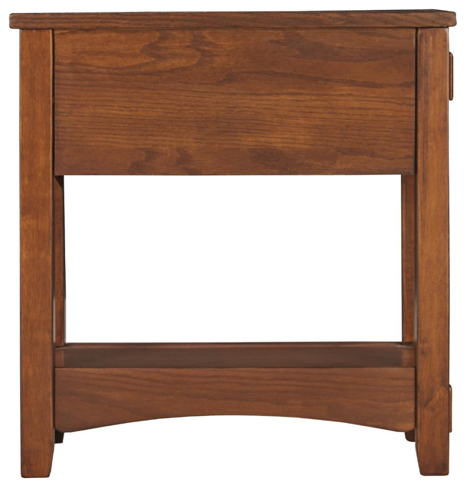 Breegin Contemporary Brown Chair Side End Table