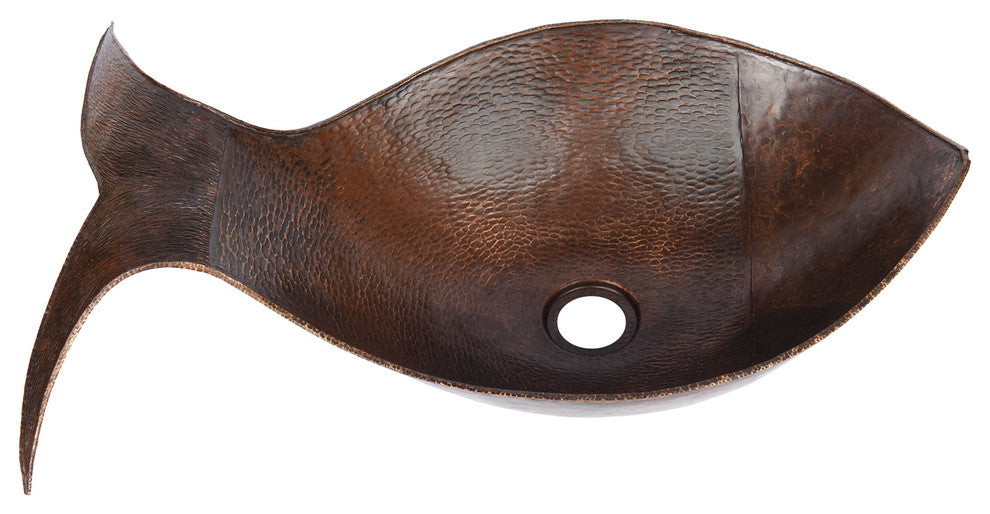 Premier Copper Products BSP1_PVFHDB Vessel Sink, Faucet and Accessories