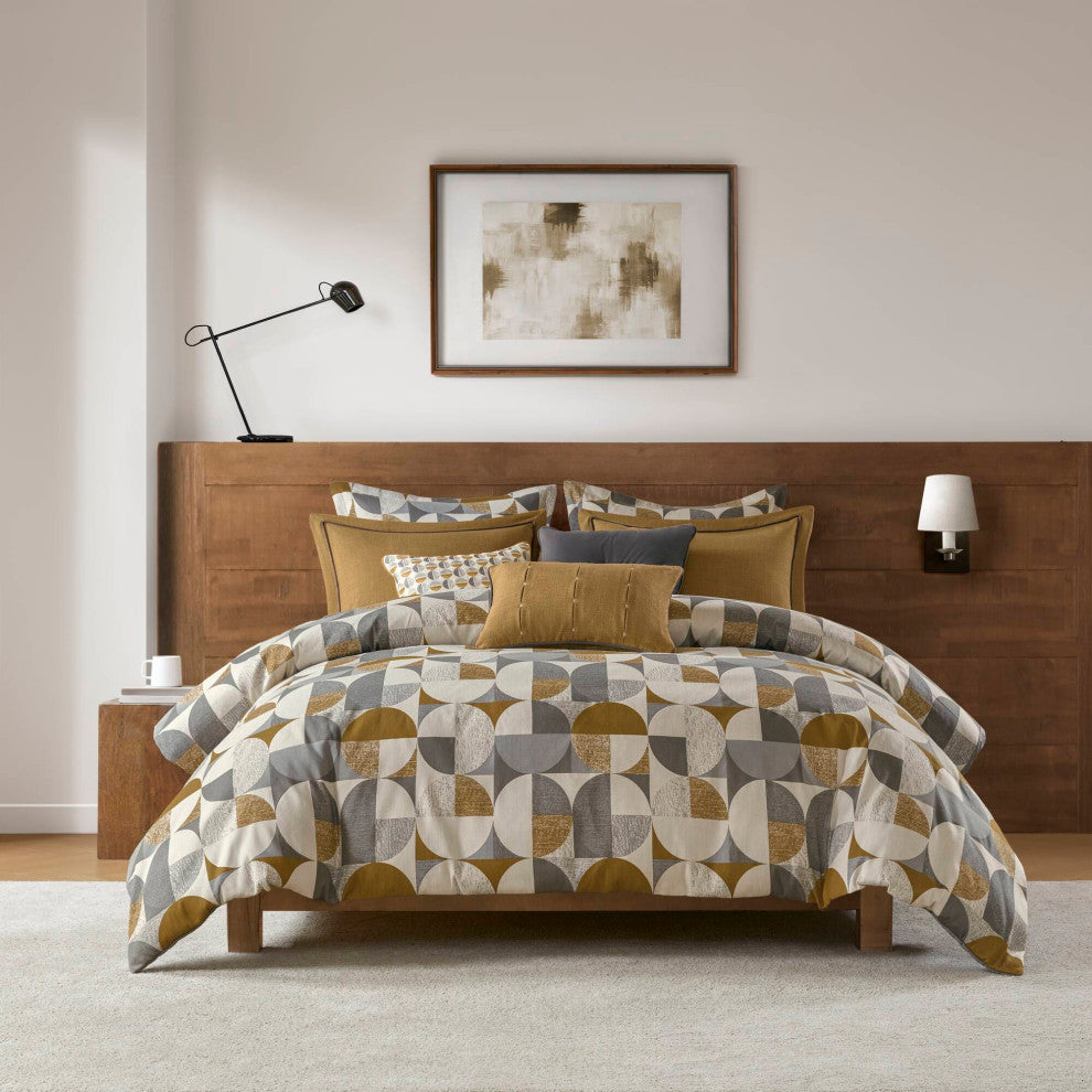 Madison Park Signature Jacquard Oversized Duvet Style Comforter Set