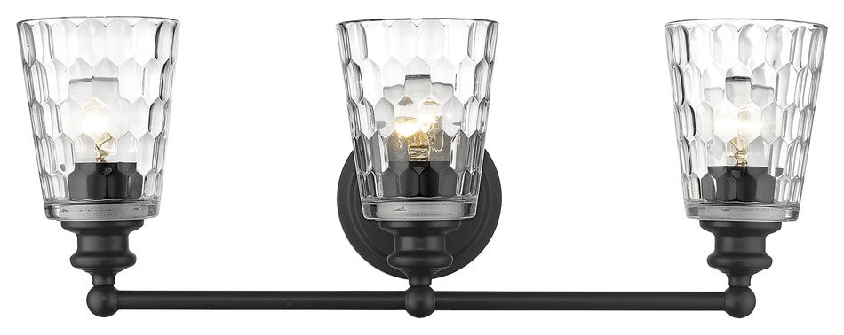 Mae 3-Light Matte Black Vanity
