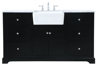 Elegant Lighting VF60260 Franklin 60" - Black