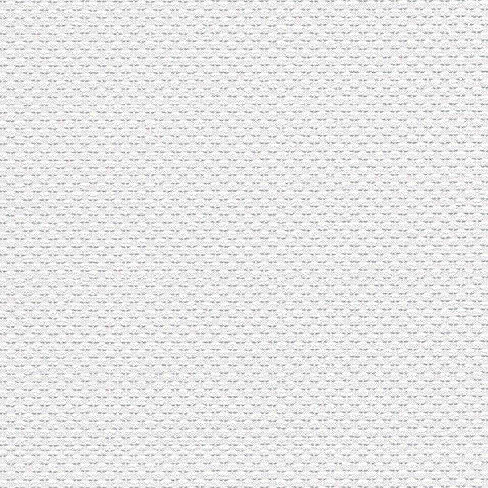 Architectural, Texture Geometric Paintable Pre-Pasted White Wallpaper Sample