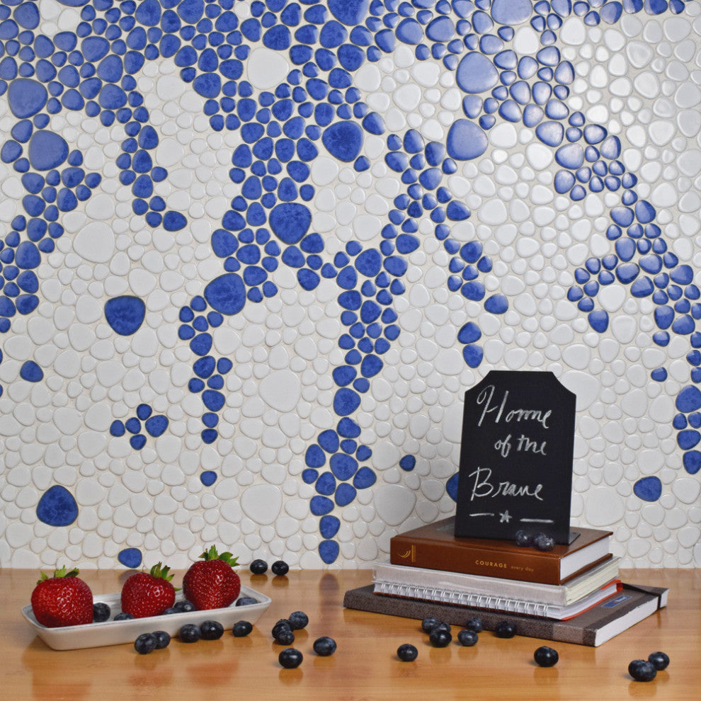 Pebble Blue Cloud Porcelain Floor and Wall Tile