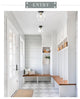Black Semi Flush Mount Ceiling Light, Industrial