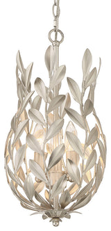 Crystorama Lighting Group 563 Broche 3 Light 10"W Taper Candle - Antique Silver