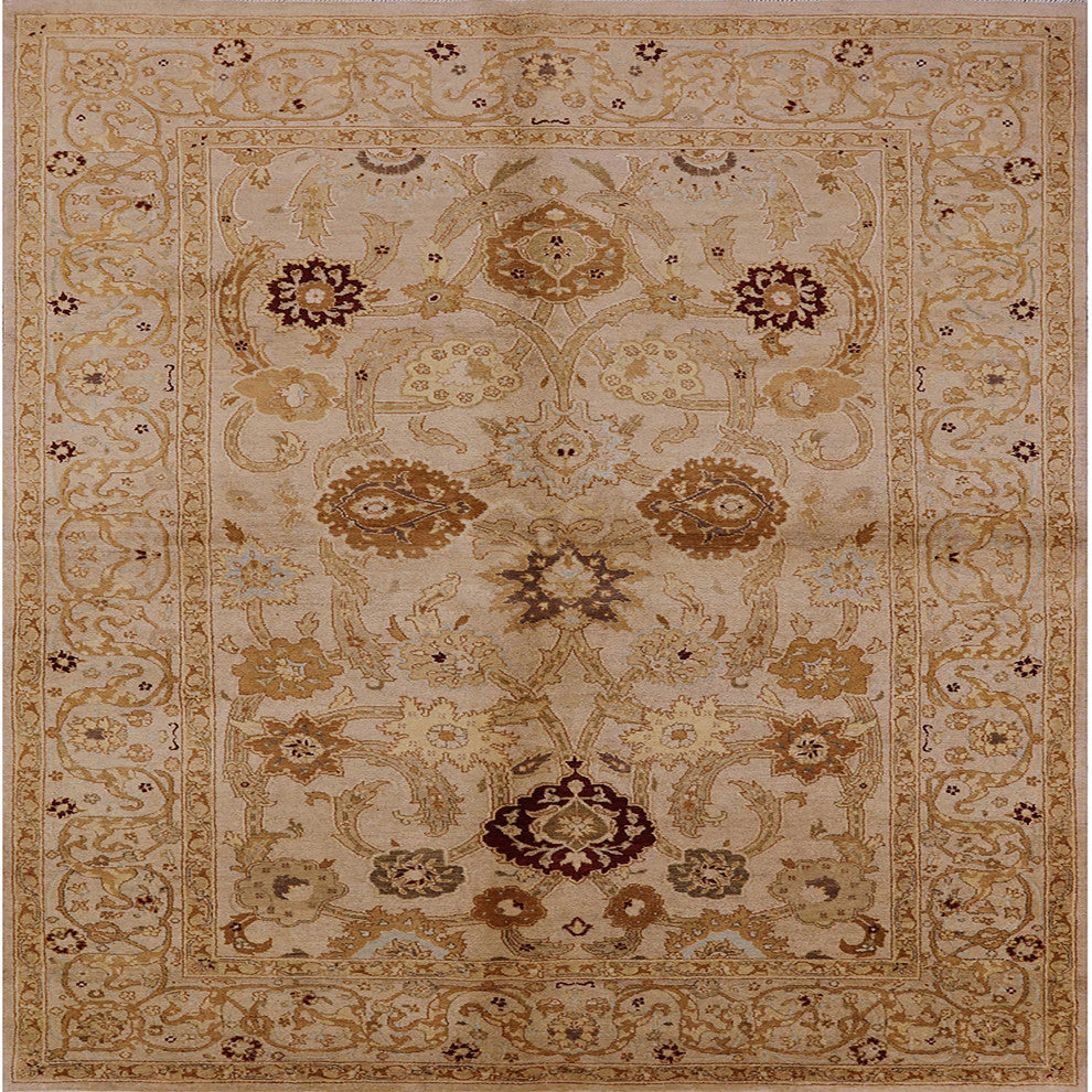 Ahgly Company Indoor Square Mid-Century Modern Area Rugs, 7' Square