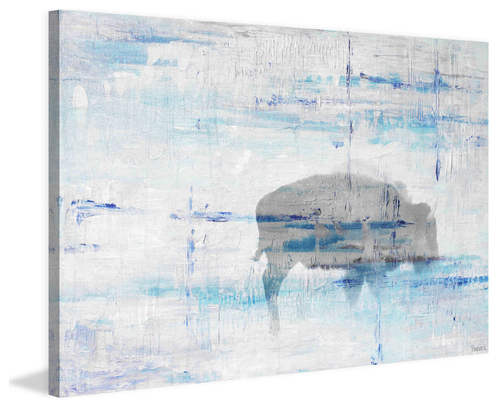 "Buffalo Shadow" Painting Print on Wrapped Canvas, 18"x12"