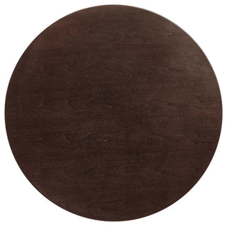 Modway Lippa 36" Wood Dining Table, Black Cherry Walnut