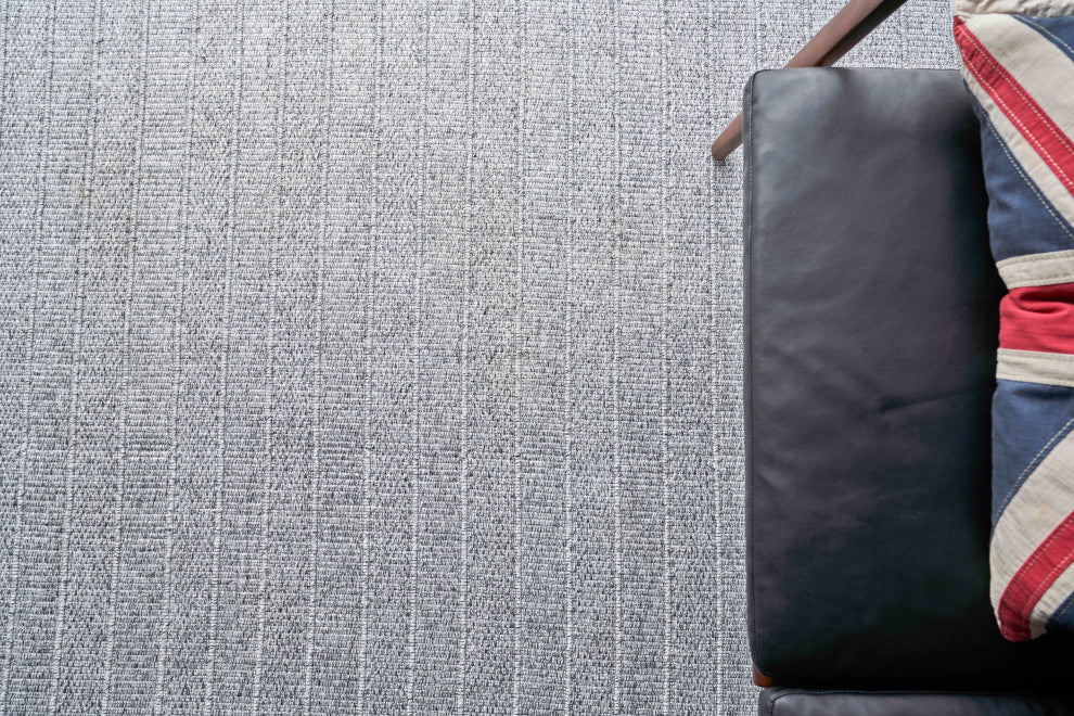 Nova Indoor/Outoor Handmade Flatwoven PET yarn Gray Area Rug, 6'x9'