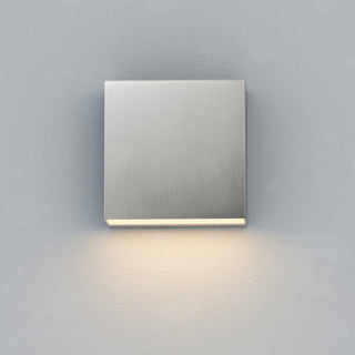 ET2 E23222 Cubed 6" Tall LED Wall Sconce - Satin Aluminum