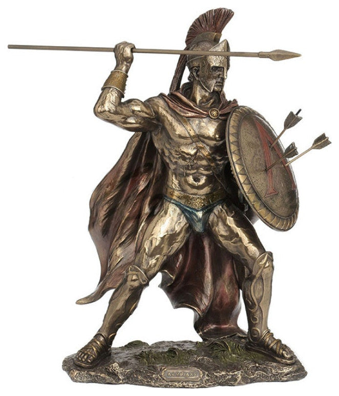 Leonidas With Spear And Shield Sculpture