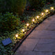 Solar Powered LED String, Pathway Lights, White
