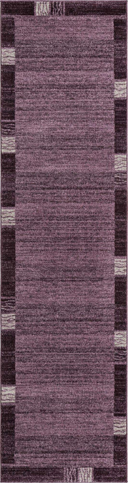 Rug Unique Loom Del Mar Purple Runner 2' 7 x 10' 0