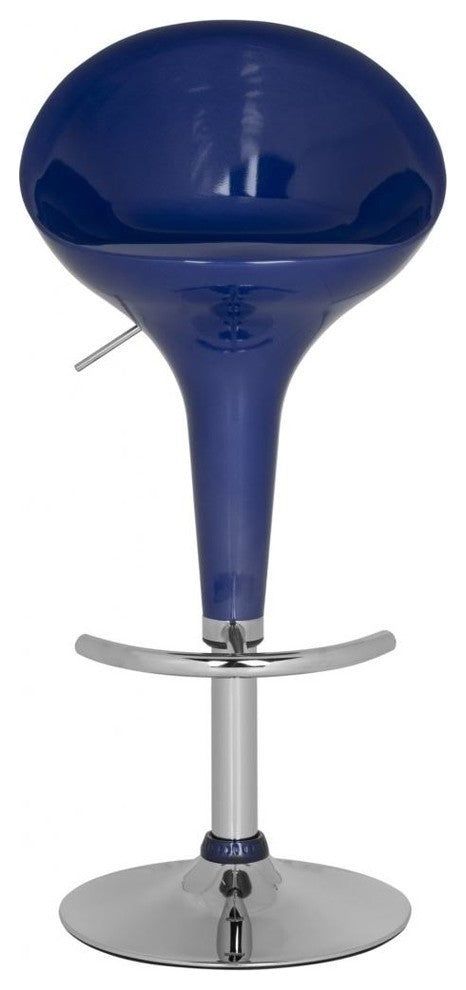 Safavieh Zorab Swivel Barstool, Navy Blue