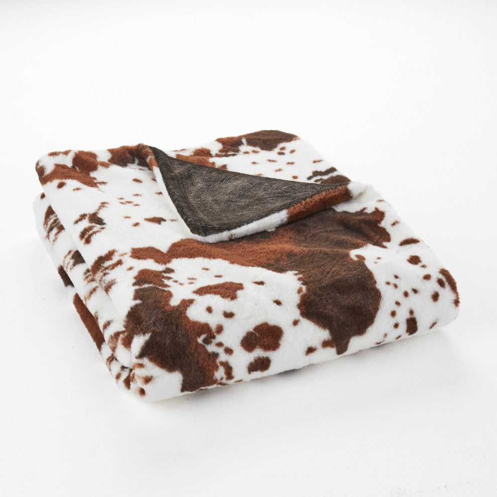 Indira Faux Fur Throw Blanket