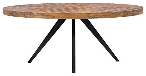 First of A Kind Parq Oval Dining Table Amber