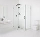 78"x36"x33" Frameless 90 Degree Shower Enclosure Glass Hinge, Oil Rubbed Bronze