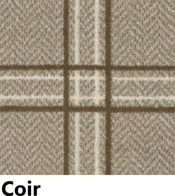 Coir Herrington Plaid Area Rug Milliken Tactesse Nylon, 5'x7'